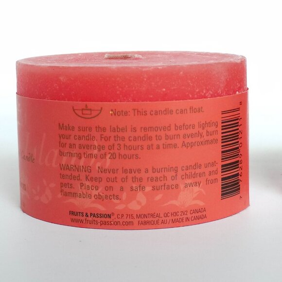 RETRO Fruits and Passion Candle Lot SCENTED Crab Apple Scents of the Islands x 2 - Picture 5 of 10